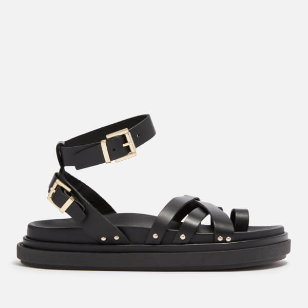 Buckle Up Leather Sandals