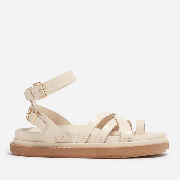 Buckle Up Leather Sandals