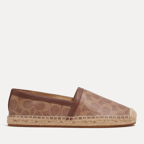 Women’s Collins Leather-Trimmed Coated Canvas Espadrilles