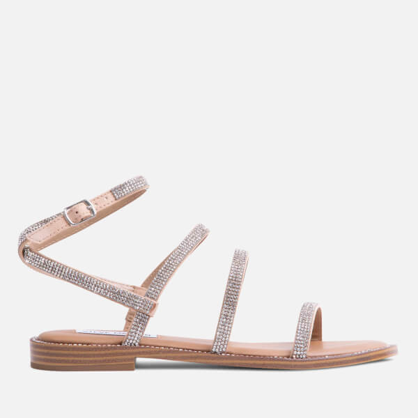 Transport-R Faux Leather and Crystal Sandals
