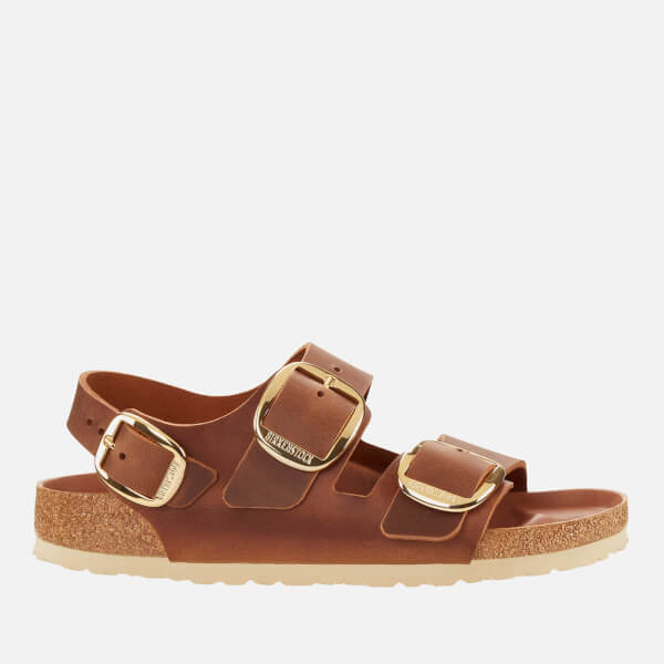 Milano Buckle Oiled Leather Sandals