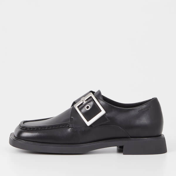 Jaclyn Leather Buckle Loafers