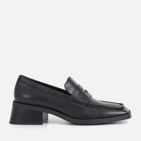 Blanca Leather Heeled Loafers