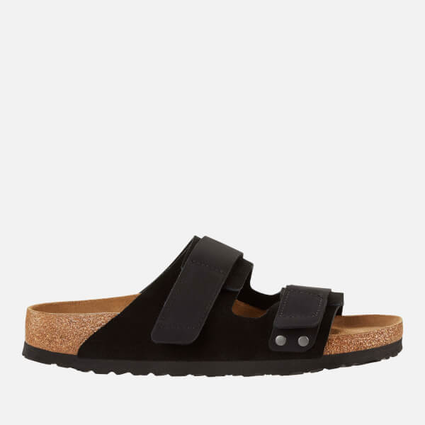 Uji Suede Double Strap Sandals
