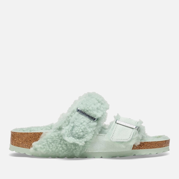 Arizona Suede and Shearling Sandals