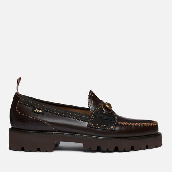 G.H Bass & Co x Nicholas Daley  Super Lug Lincoln Leather Loafers