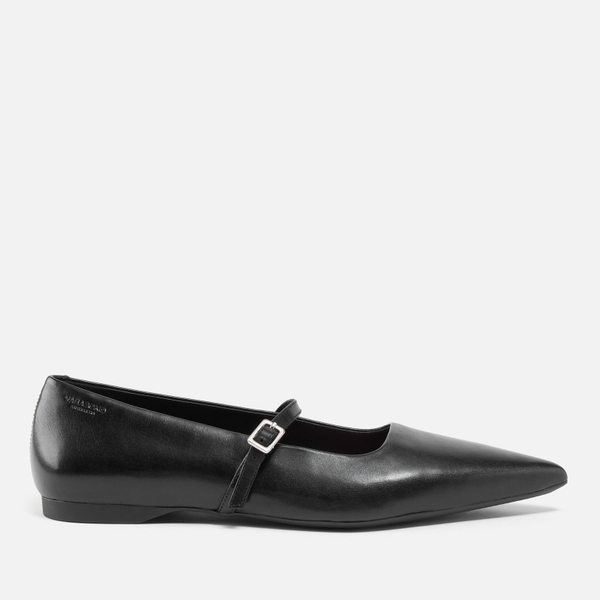 Hermine Leather Pointed-Toe Flats