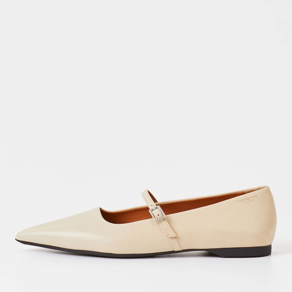 Hermine Leather Pointed Flats