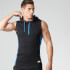 Myprotein Men's Hood Singlet - Black Myprotein Men's Hood Singlet - Black