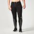 Men's Panelled Slimfit Sweatpants with Zip - Black Men's Panelled Slimfit Sweatpants with Zip - Black