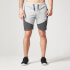 Men's Panelled Sweatshorts - Grey Marl Men's Panelled Sweatshorts - Grey Marl
