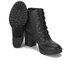 steve madden noodless booties in black leather