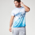 Myprotein Men's Geometric Printed Training Shirt, Light Blue Myprotein Men's Geometric Printed Training Shirt, Light Blue