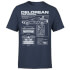 Back To The Future DeLorean Schematic T-Shirt - Navy Back To The Future DeLorean Schematic T-Shirt - Navy