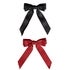 brushworks Satin Hair Bow Duo – Red and Black view 2