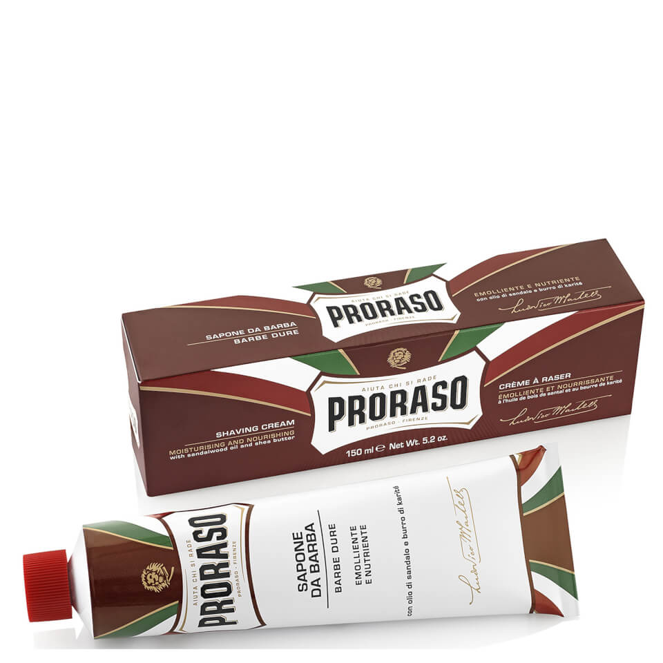 Proraso Shaving Cream - Nourishing Formula for Coarse Beards, 5.2oz