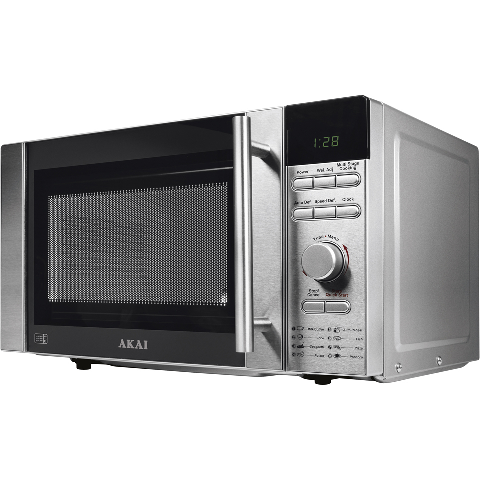 Akai A24003 Digital Microwave Silver 800W Homeware