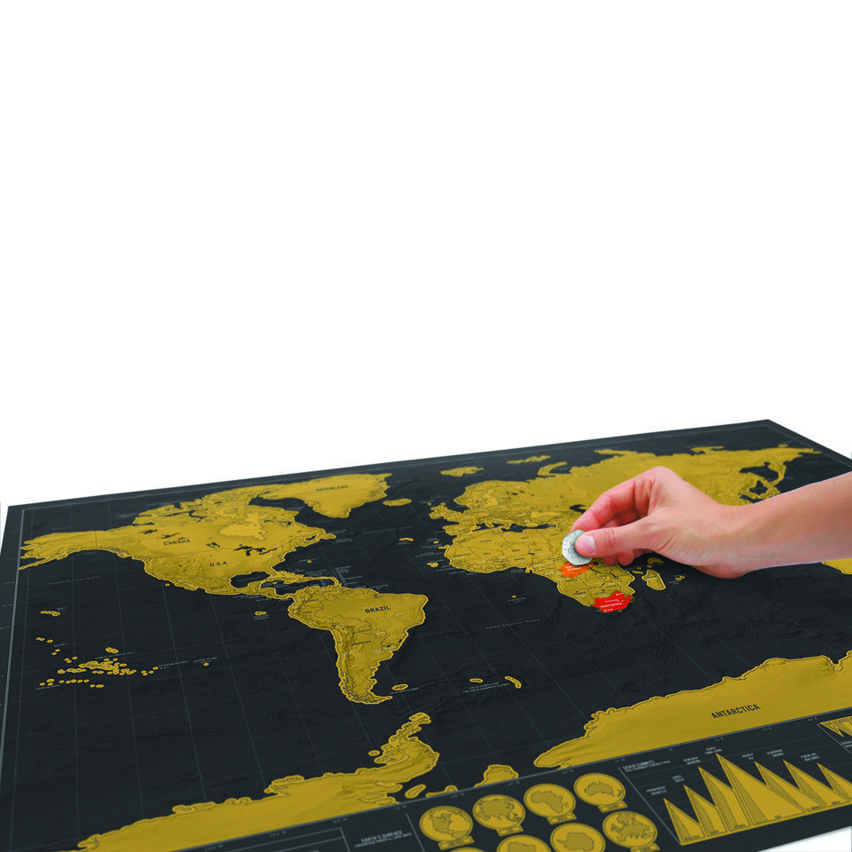 LARGE DELUXE SCRATCH MAP LARGE DELUXE SCRATCH MAP