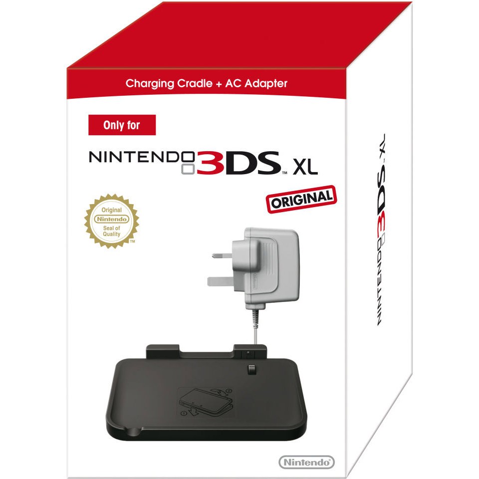 Nintendo 3DS XL Charging Cradle + AC Adapter Nintendo Official UK Store