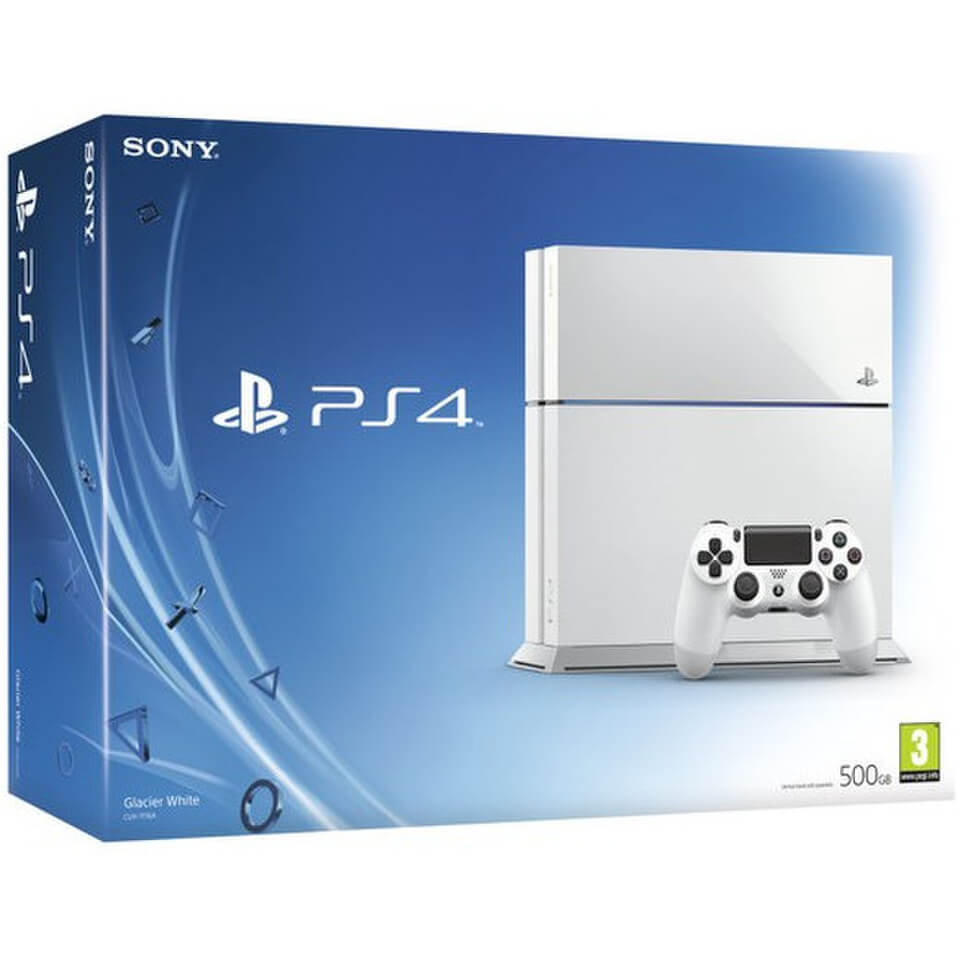 Sony PlayStation 4 500GB Console - White - IWOOT UK