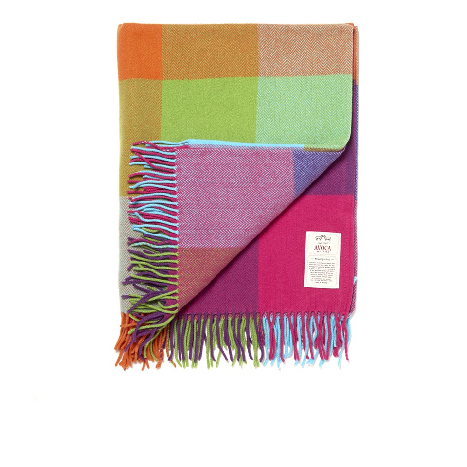 Avoca Cashmere Silken Throw (142 x 100cm) Multi Free UK Delivery