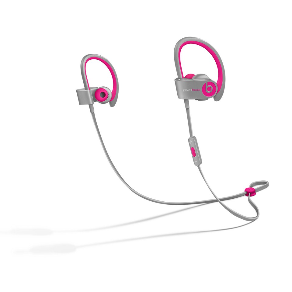 Beats by Dr. Dre PowerBeats 2 Wireless Earphones Pink/Grey ProBikeKit UK