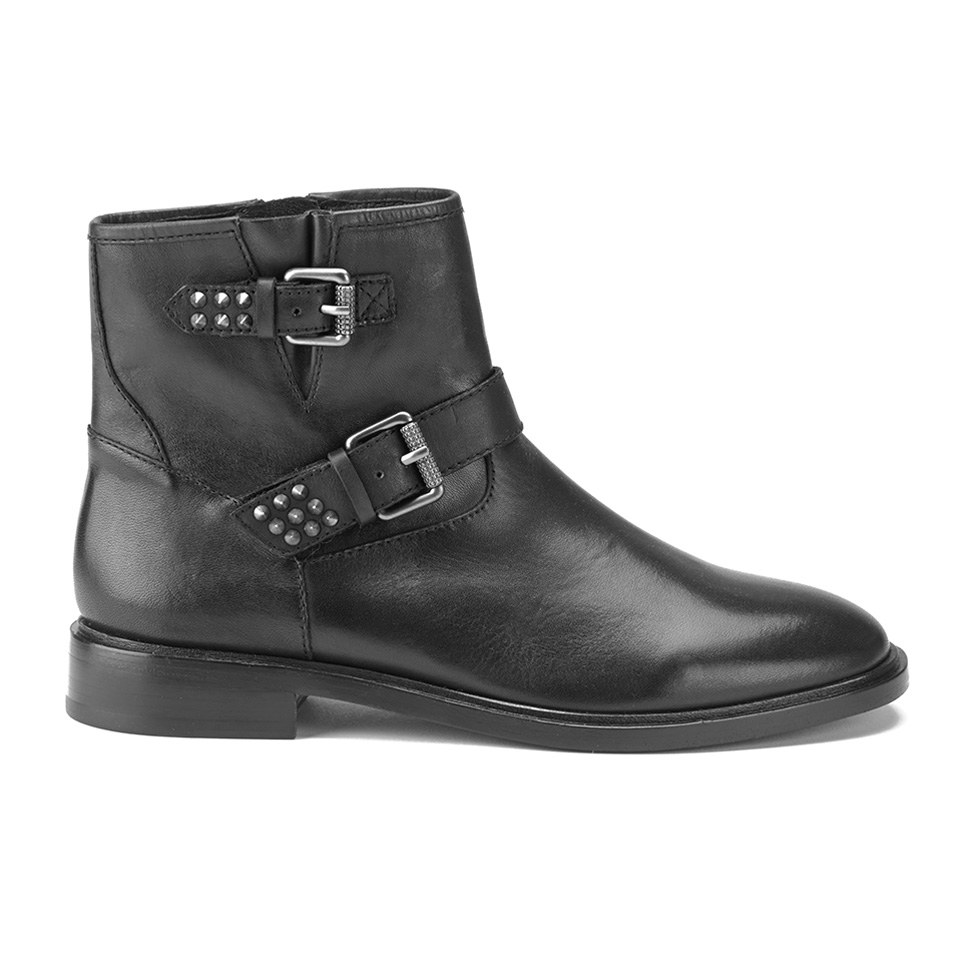 Ash Women�s Punky Suede Biker Boots Black Womens