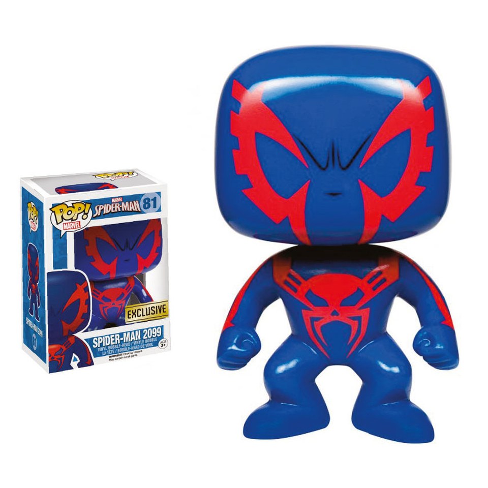 Marvel SpiderMan 2099 Exclusive Pop! Vinyl Bobble Head Figure