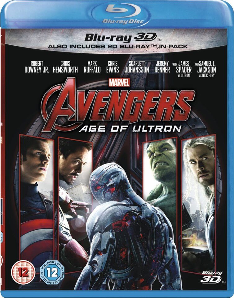 Avengers Age Of Ultron 3d Includes 2d Version Blu Ray Zavvi Us