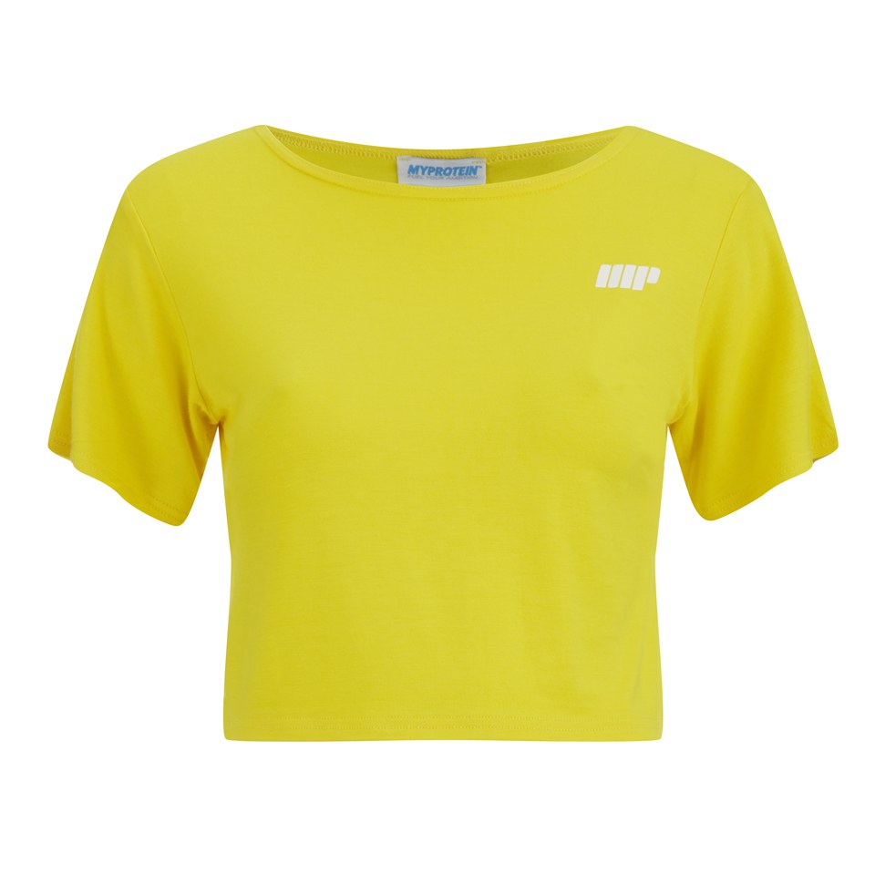 Myprotein Women s Cropped T Shirt Yellow 10