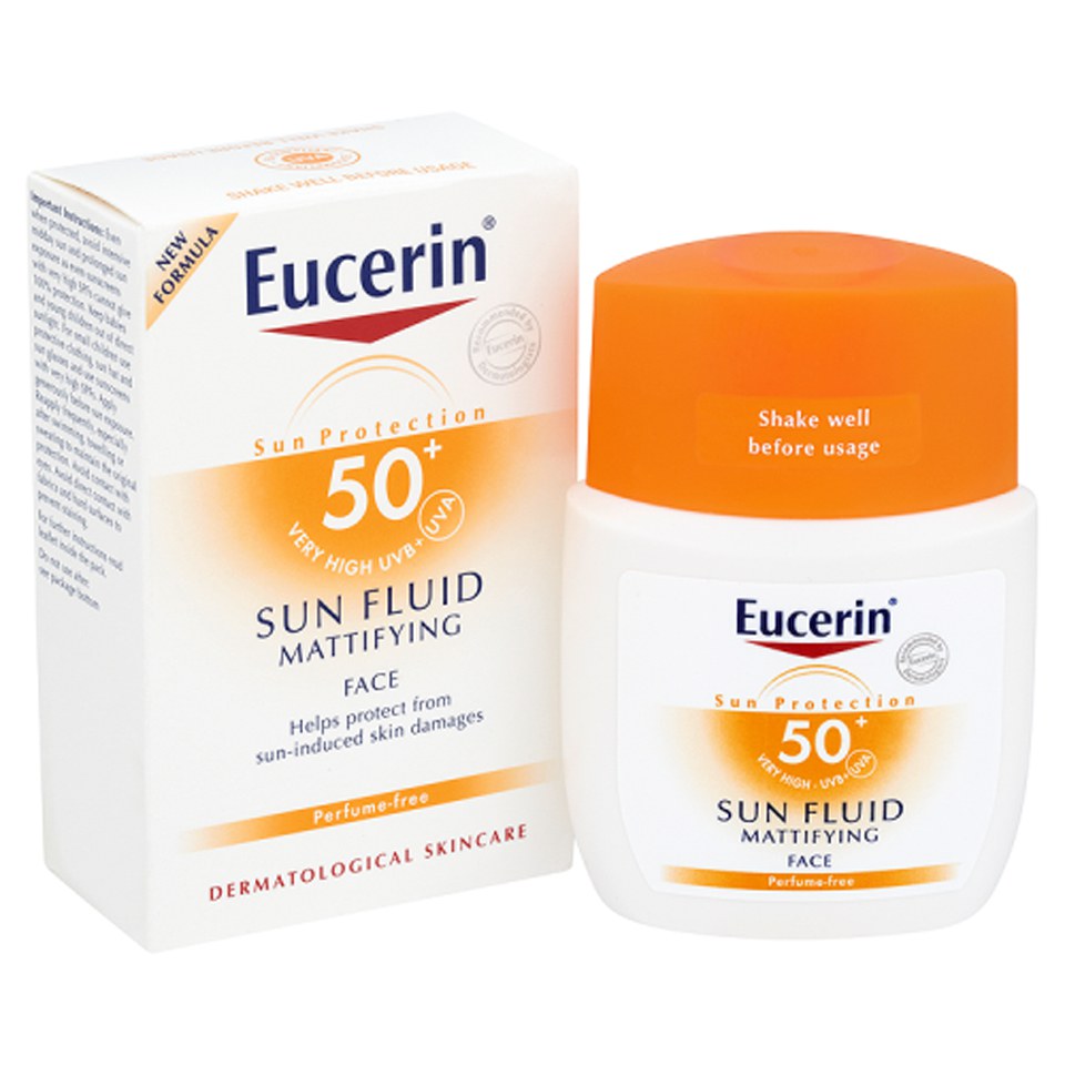 Eucerin® Sun Protection Sun Fluid Mattifying Face SPF50+ Very High ...