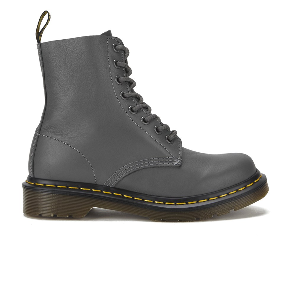 Dr. Martens Women's Core Pascal 8Eye Virginia Leather Boots Lead