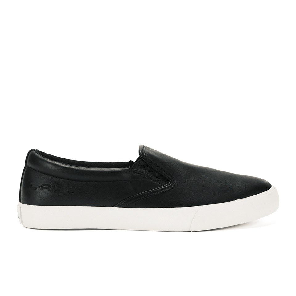 slip on leather trainers
