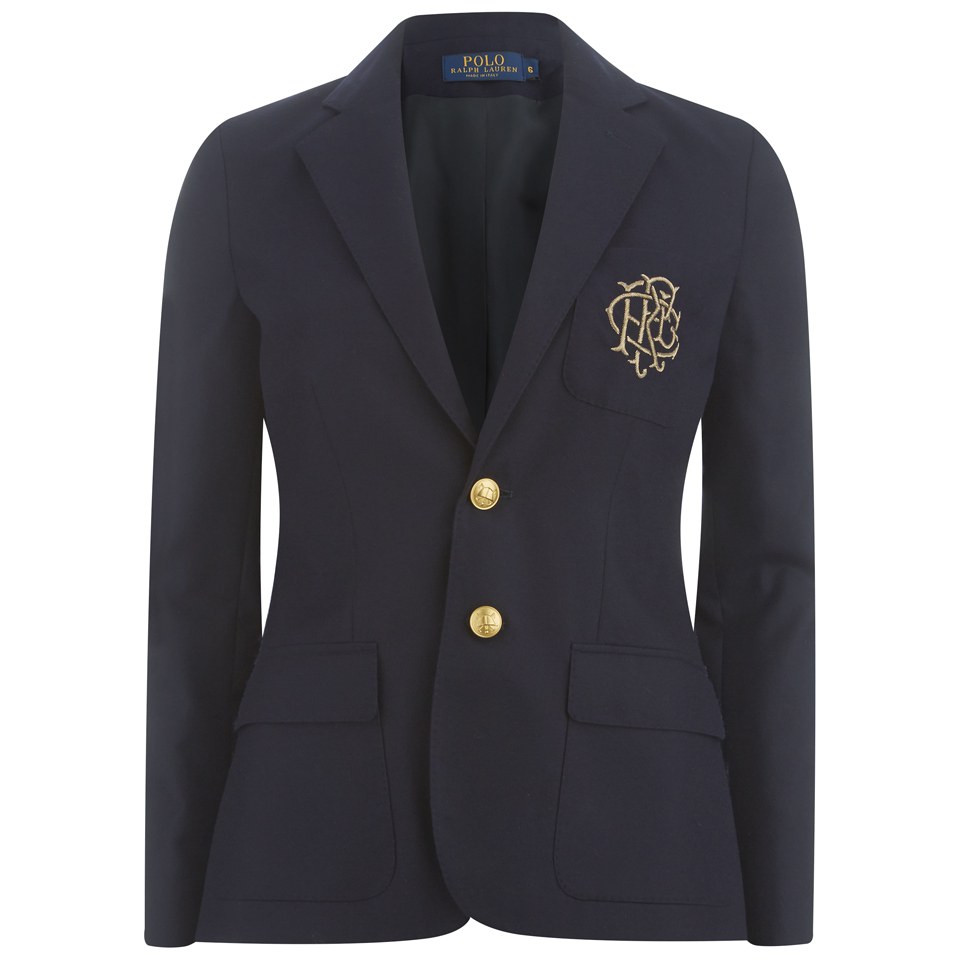 ralph lauren blazer navy polo park avenue woman wool clothing