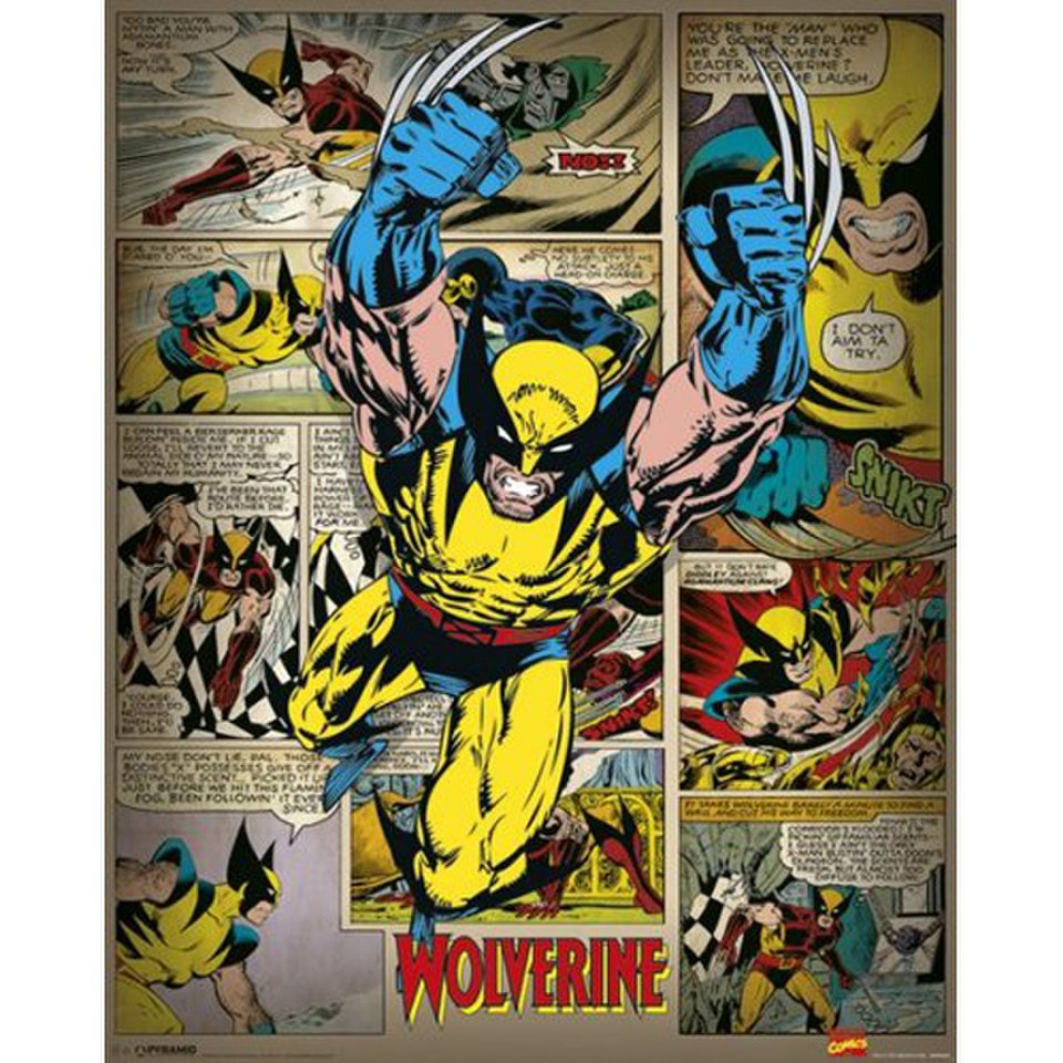 Marvel Comics Wolverine Retro - 16 x 20 Inches Mini Poster 