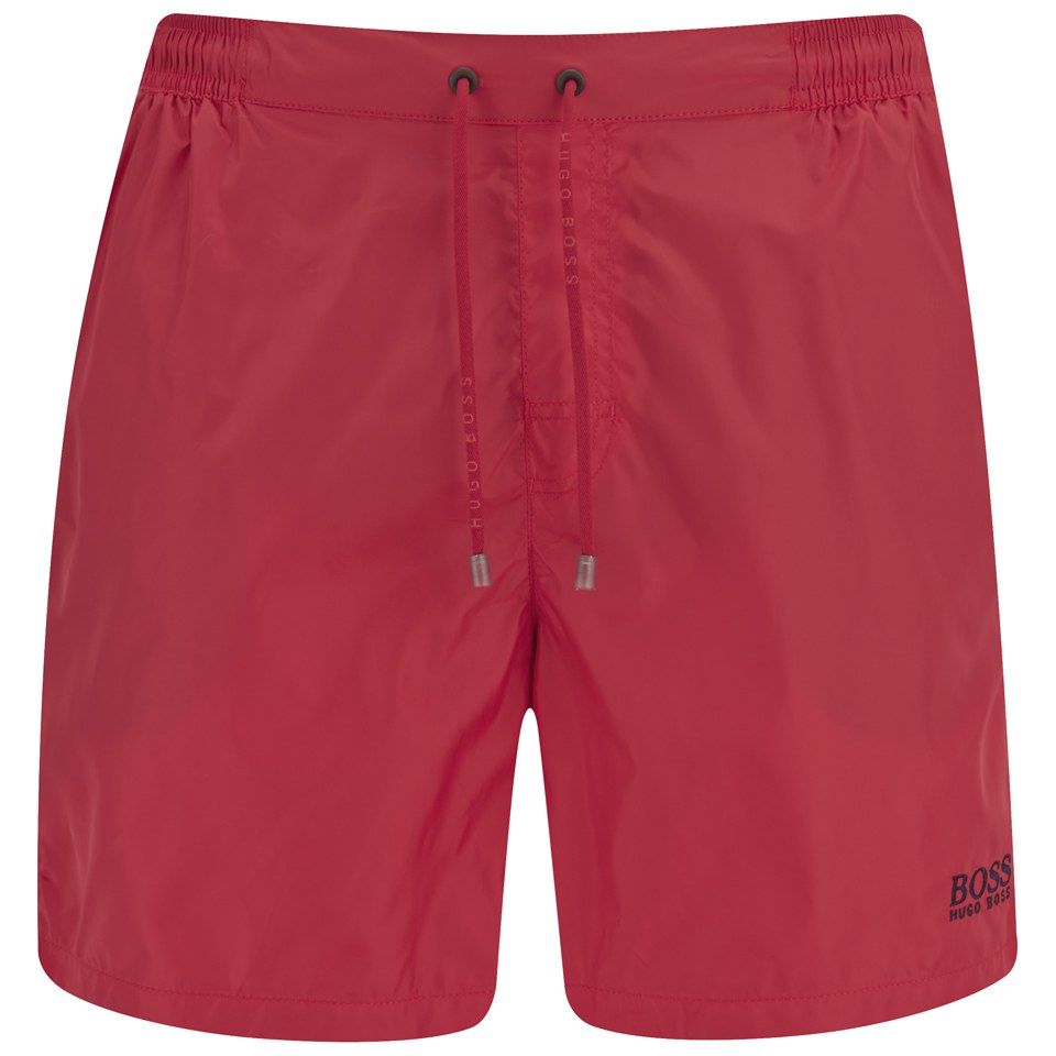 hugo boss swim shorts red