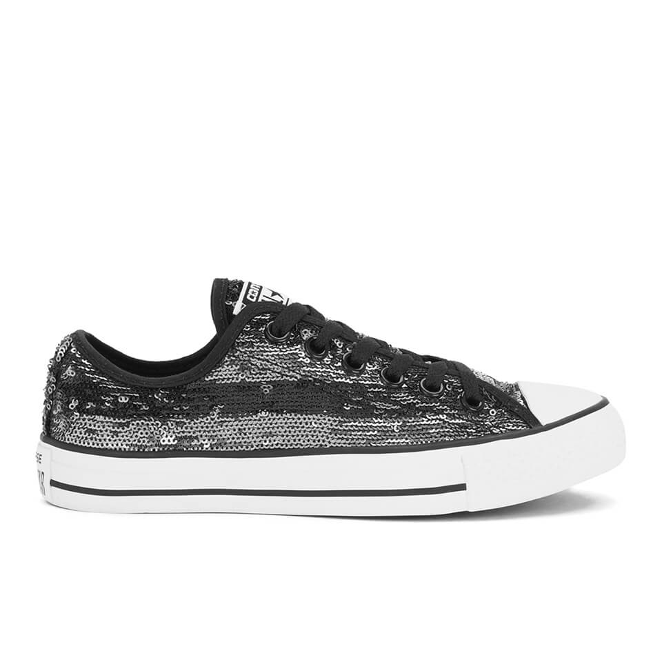 converse ox sequin trainers