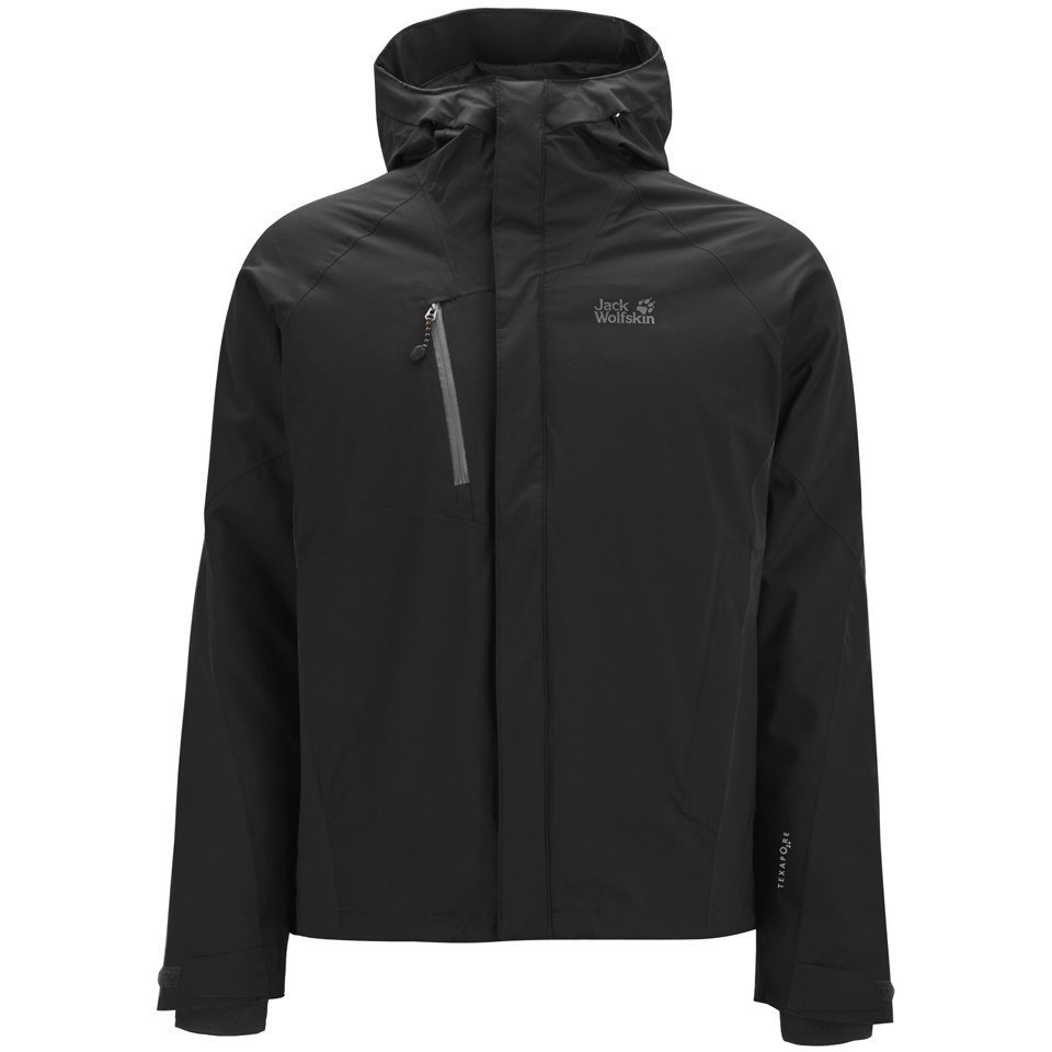 Jack Wolfskin Men's Troposphere Jacket - Black Clothing | TheHut.com