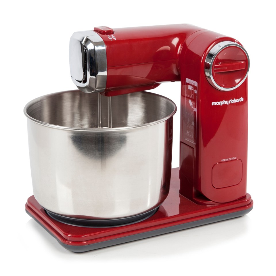 Morphy Richards Accents Folding Stand Mixer 400404 Red Folding Stand