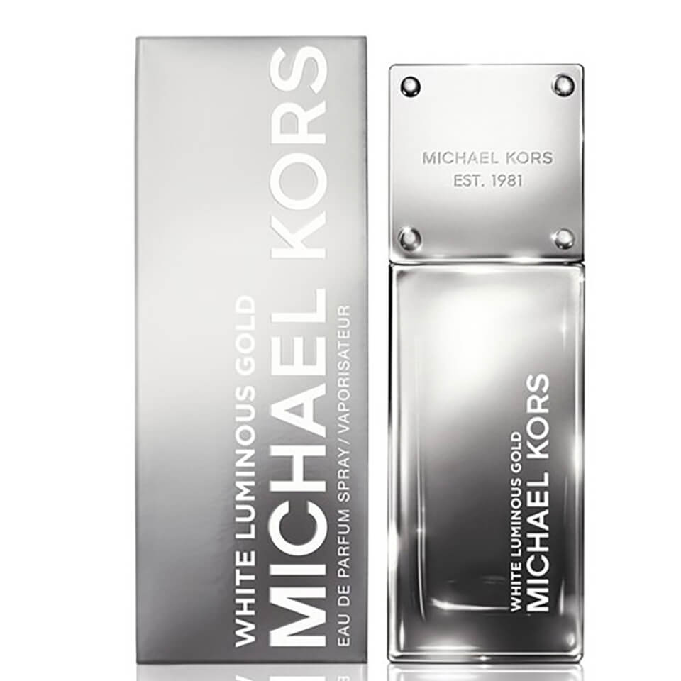 michael kors white and gold