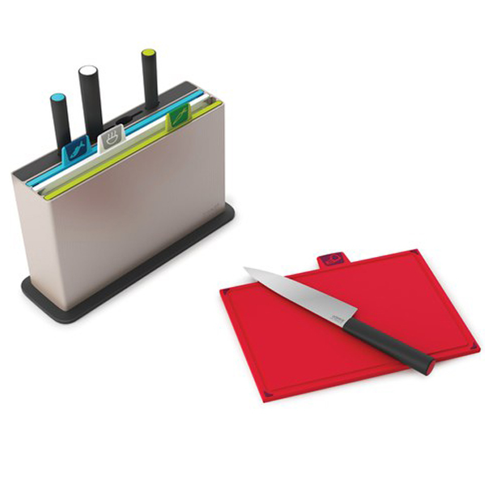 Joseph Joseph Index Chopping Board with Knives Homeware