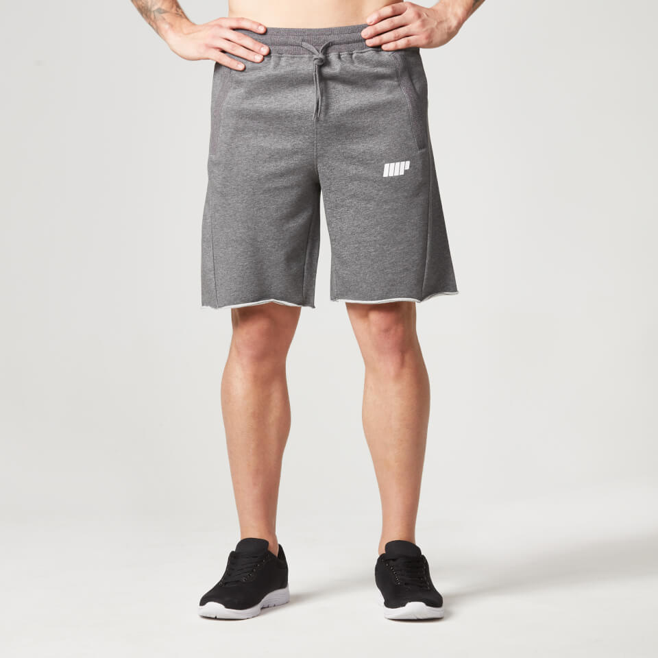 Myprotein Men's Cut Off Shorts with Zip Pockets - Dark Grey, XXL Myprotein Men's Cut Off Shorts with Zip Pockets - Dark Grey, XXL