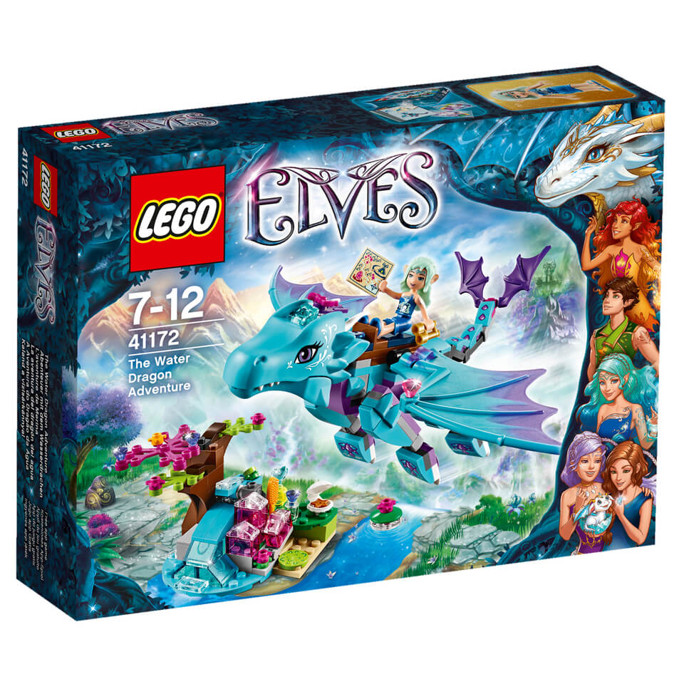 lego elves white dragon set