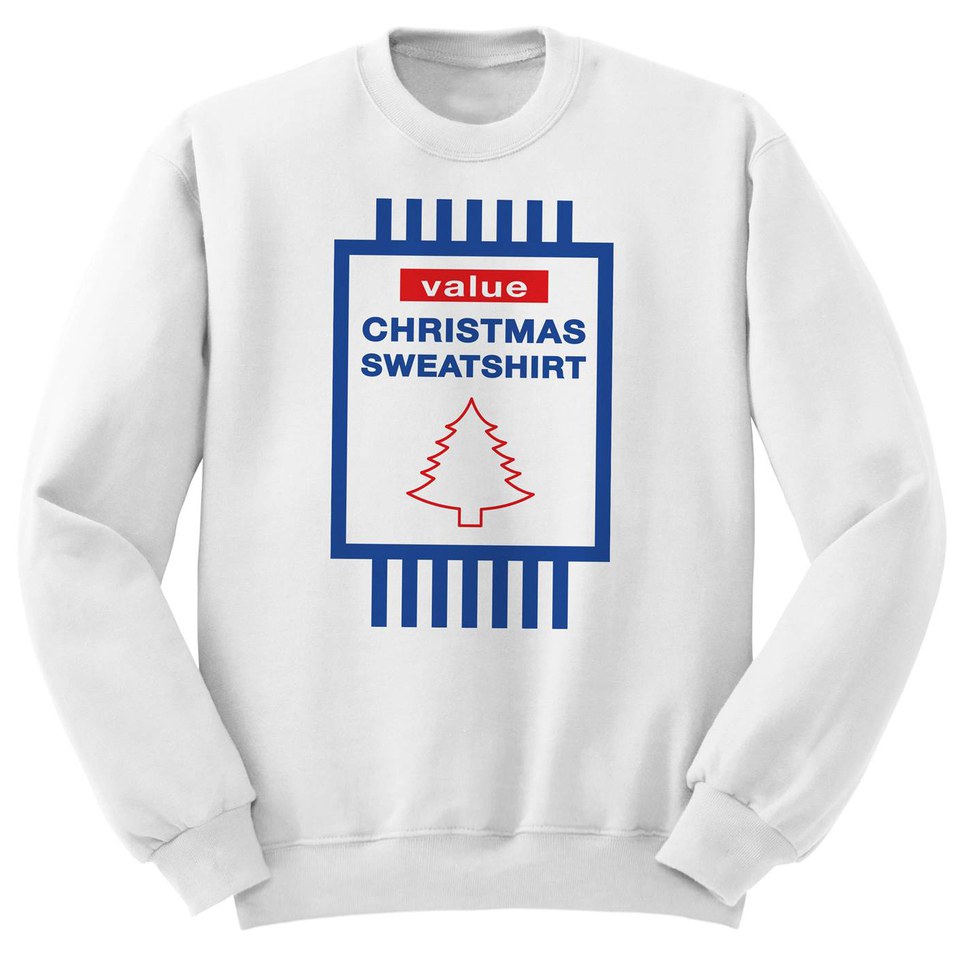 Value Christmas Sweatshirt - White - Heren - M
