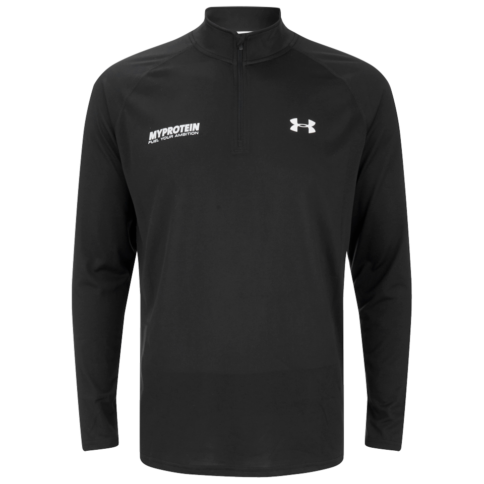 black under armour zip top