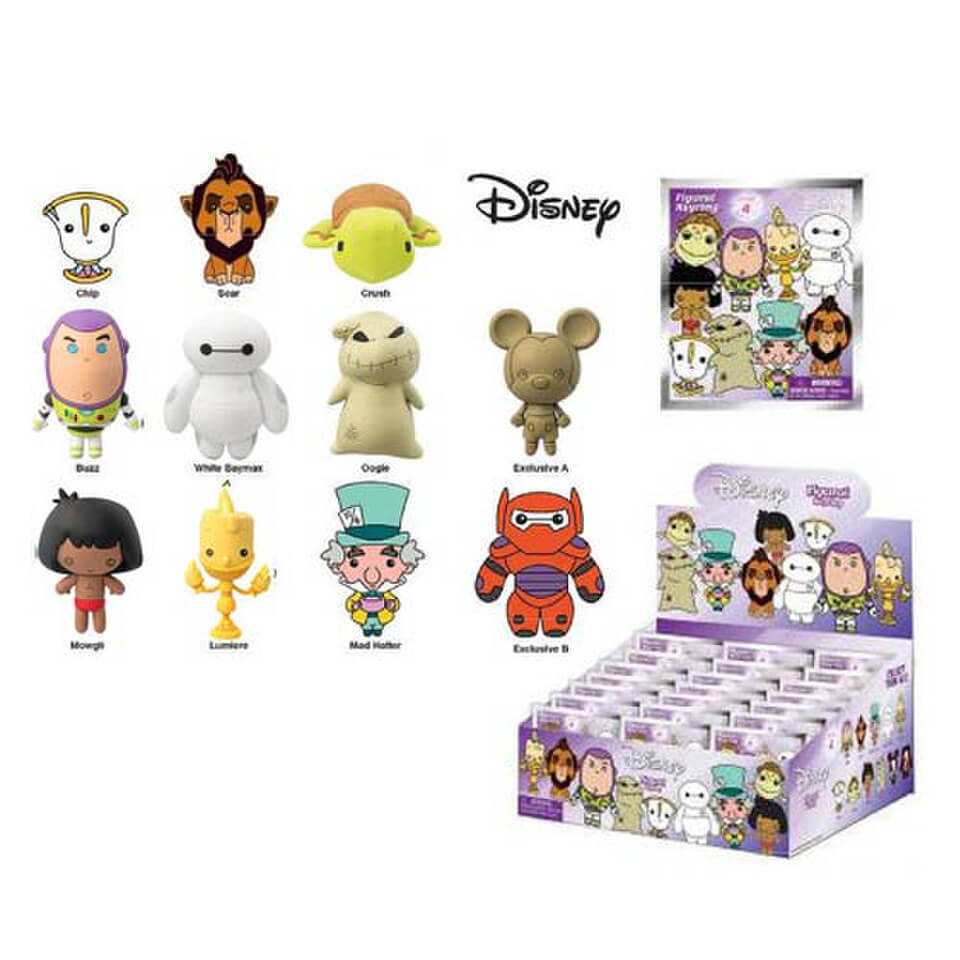 Disney 3d Series 4 Figural Foam Key Chain Pop In A Box Us