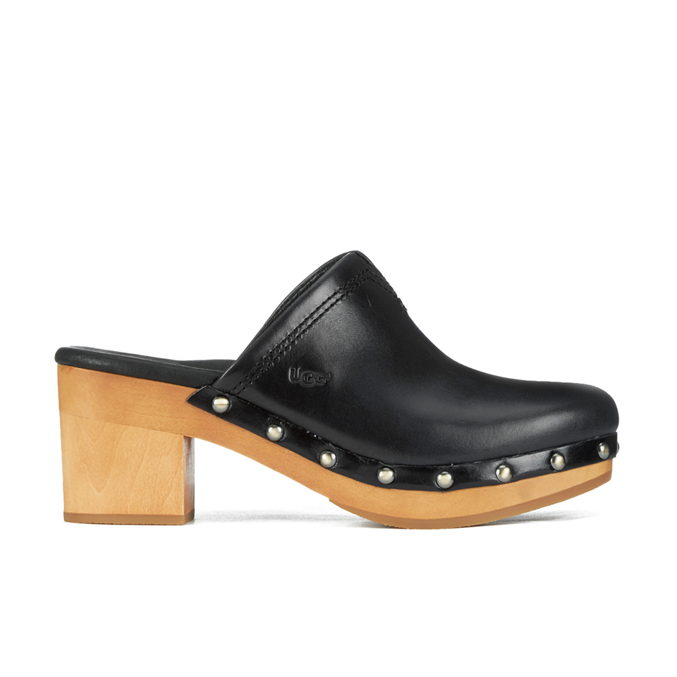 UGG Women's Kay Leather Clogs - Black | FREE UK Delivery | Allsole