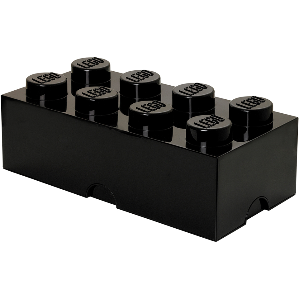 Brique de rangement LEGO 8 - Noir