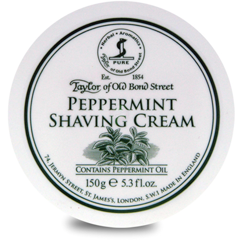Crème de rasage à la menthe poivrée Taylor of Old Bond Street (150 g)