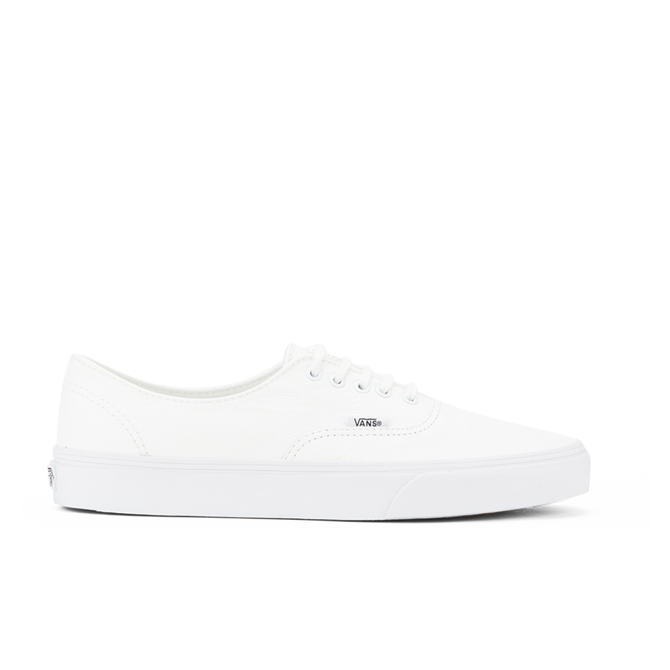 vans white leather trainers